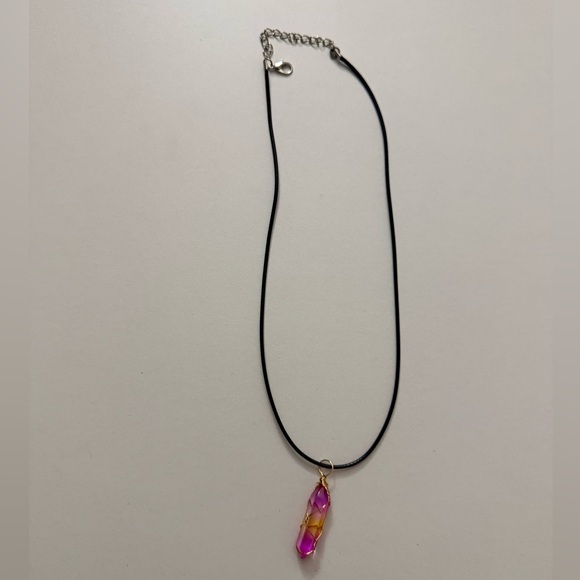 Brand New 5 Lovely Wire-Wrapped Gemstone Necklaces - Picture 9 of 11